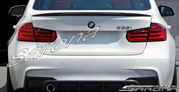 Custom BMW 3 Series  Sedan Trunk Wing (2012 - 2015) - $299.00 (Part #BM-108-TW)